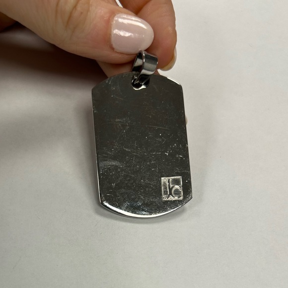 James Cavolini Dog Tag Mens Pendant Sample - Picture 5 of 5